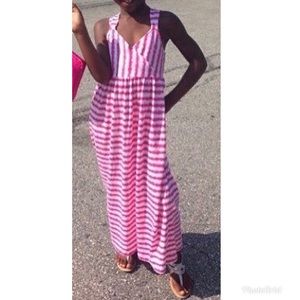 Girls Striped Maxi Dress